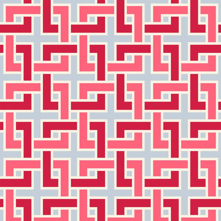 Manchurian Fret Wedgewinkle by RM CoCo Fabric
