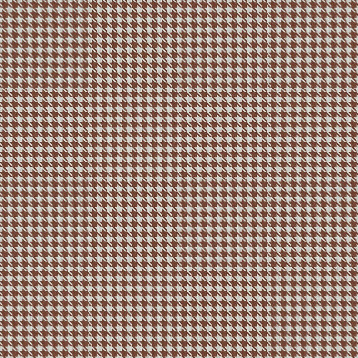 Sherlock Houndstooth Chestnut by RM CoCo Fabric