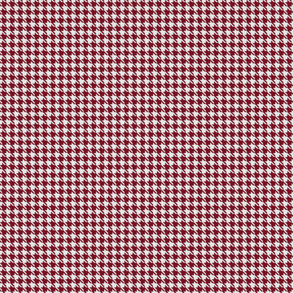 Sherlock Houndstooth Garnet by RM CoCo Fabric