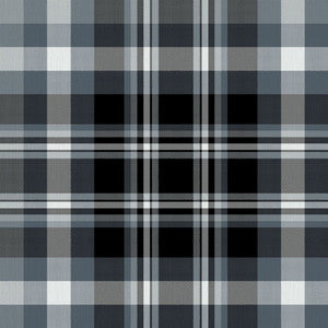 Ipswich Plaid Graphite by RM CoCo Fabric