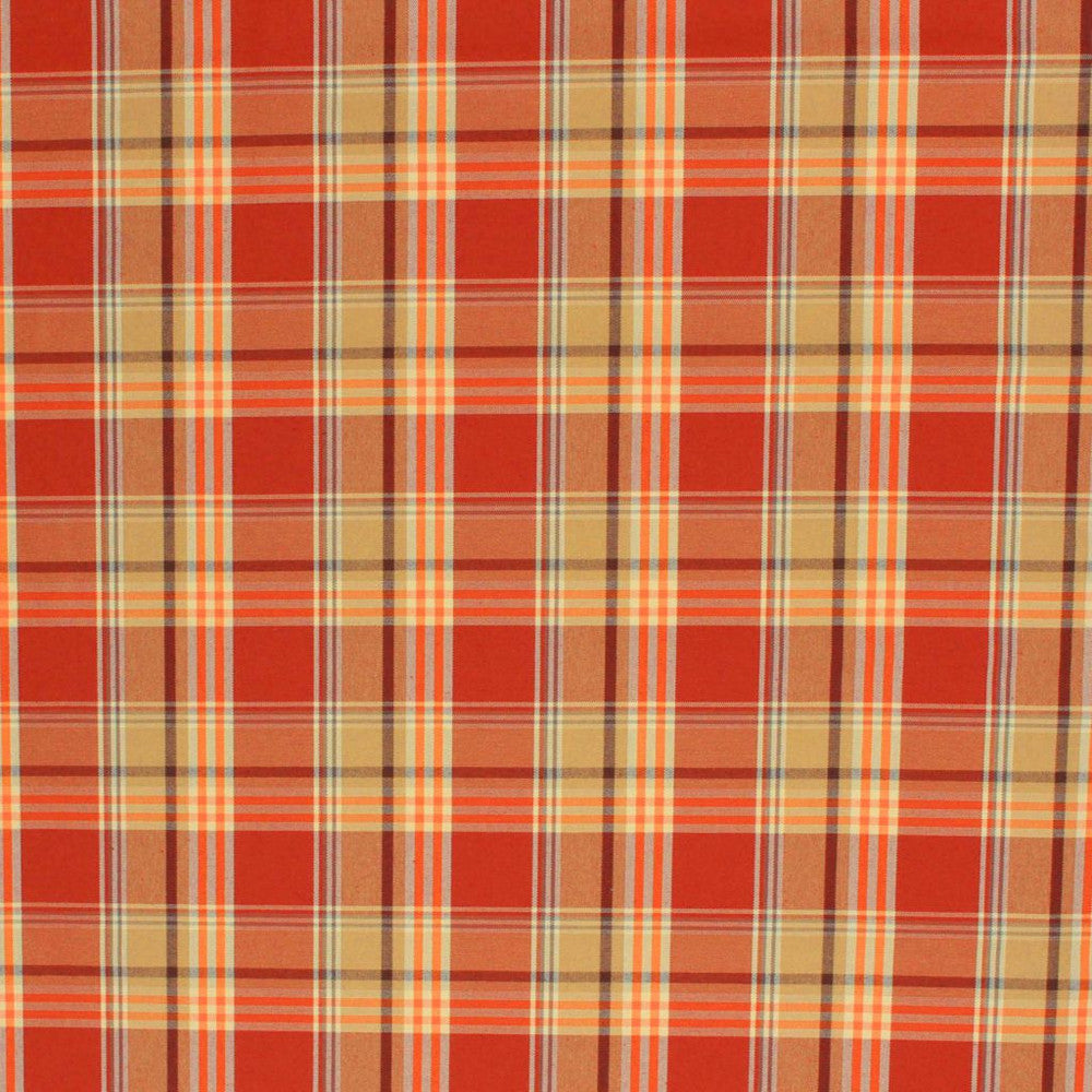 Astaire Plaid Pumpkin Spice by RM CoCo Fabric Inspired Living Vol 8 50% Polyester 50% Cotton See Sample 0 Horizontal: 6.256.25 55  - Fabric Carolina -