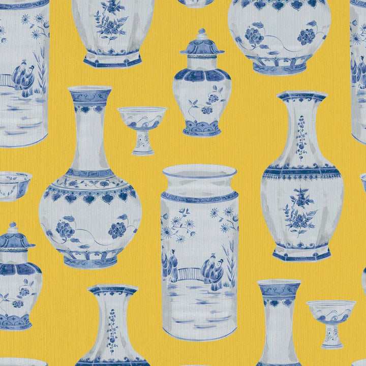 Ming Dynasty Dynasty Yellow by RM CoCo Fabric ColorWorks Fall 2021 RM Studio See Sample 0 Horizontal: 27 and Vertical: 27 0 - Fabric Carolina -