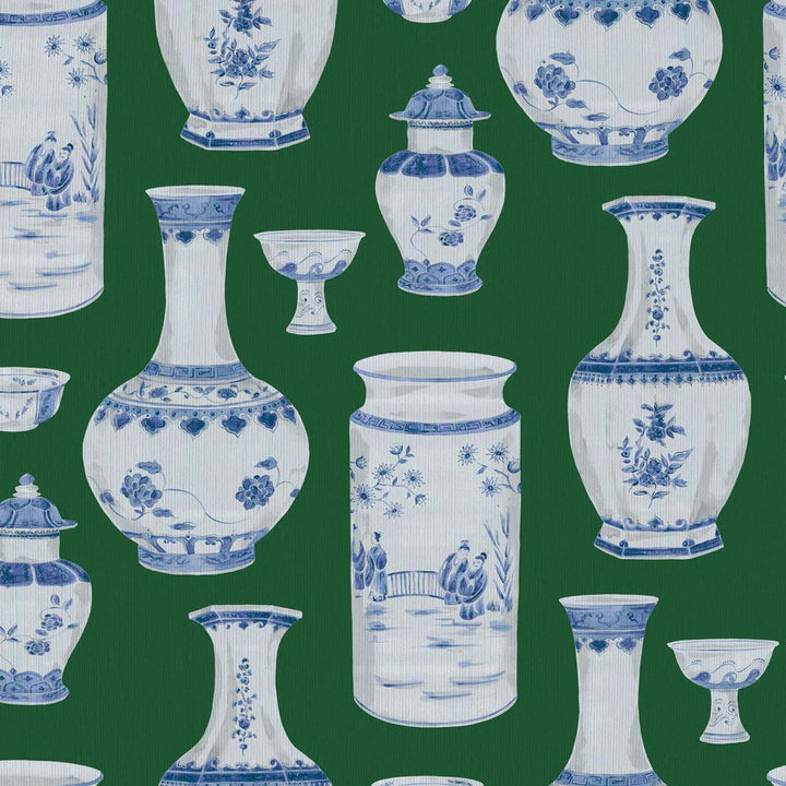 Ming Dynasty Emerald by RM CoCo Fabric ColorWorks Fall 2021 RM Studio See Sample 0 Horizontal: 27 and Vertical: 27 0 - Fabric Carolina -