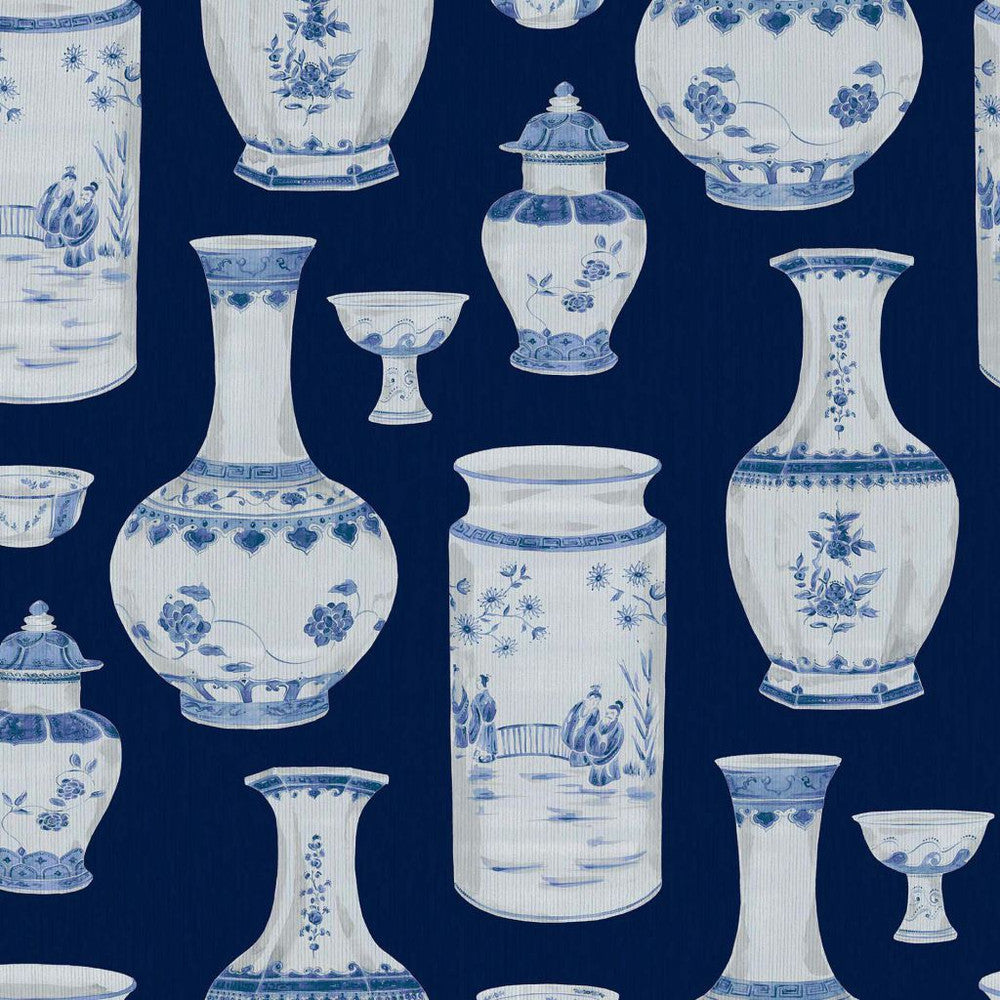 Ming Dynasty Indigo by RM CoCo Fabric