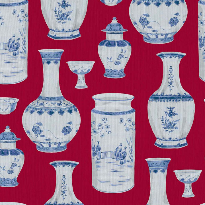 Ming Dynasty Lacquer Red by RM CoCo Fabric