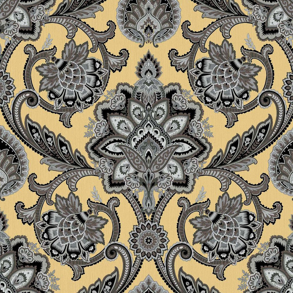 Blickling Garden Damask Dijon by RM CoCo Fabric