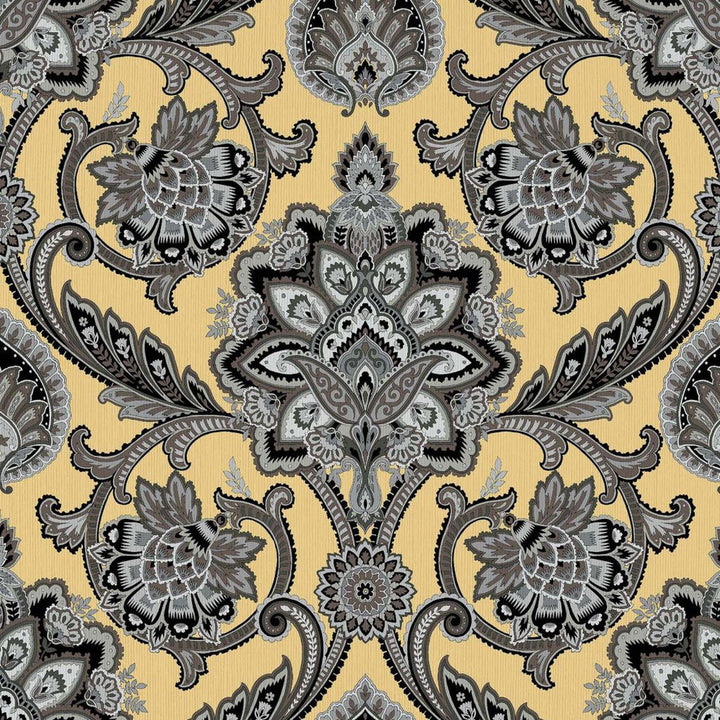Blickling Garden Damask Dijon by RM CoCo Fabric ColorWorks Fall 2021 RM Studio See Sample 0 Horizontal: 27 and Vertical: 27 0 - Fabric Carolina -