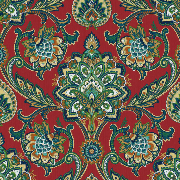 Blickling Garden Damask Tuscan Red by RM CoCo Fabric