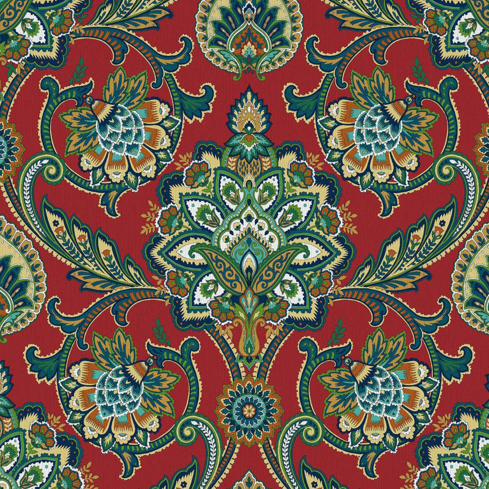 Blickling Garden Damask Tuscan Red by RM CoCo Fabric ColorWorks Fall 2021 RM Studio See Sample 0 Horizontal: 27 and Vertical: 27 0 - Fabric Carolina -