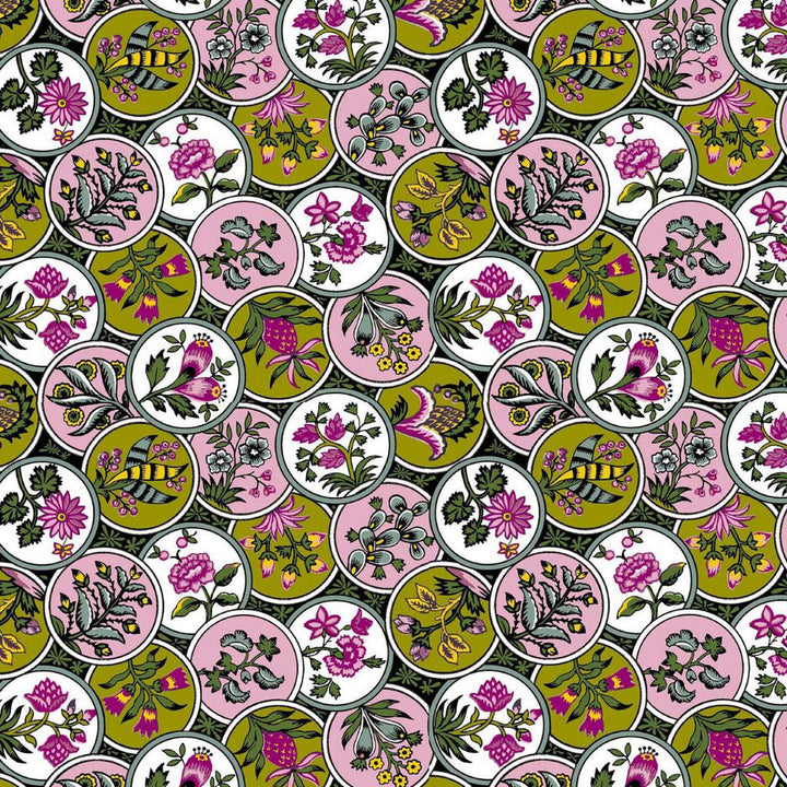 Cloisonné Peony by RM CoCo Fabric ColorWorks Fall 2021 RM Studio See Sample 0 Horizontal: 6.75 and Vertical: 6.75 0 - Fabric Carolina -
