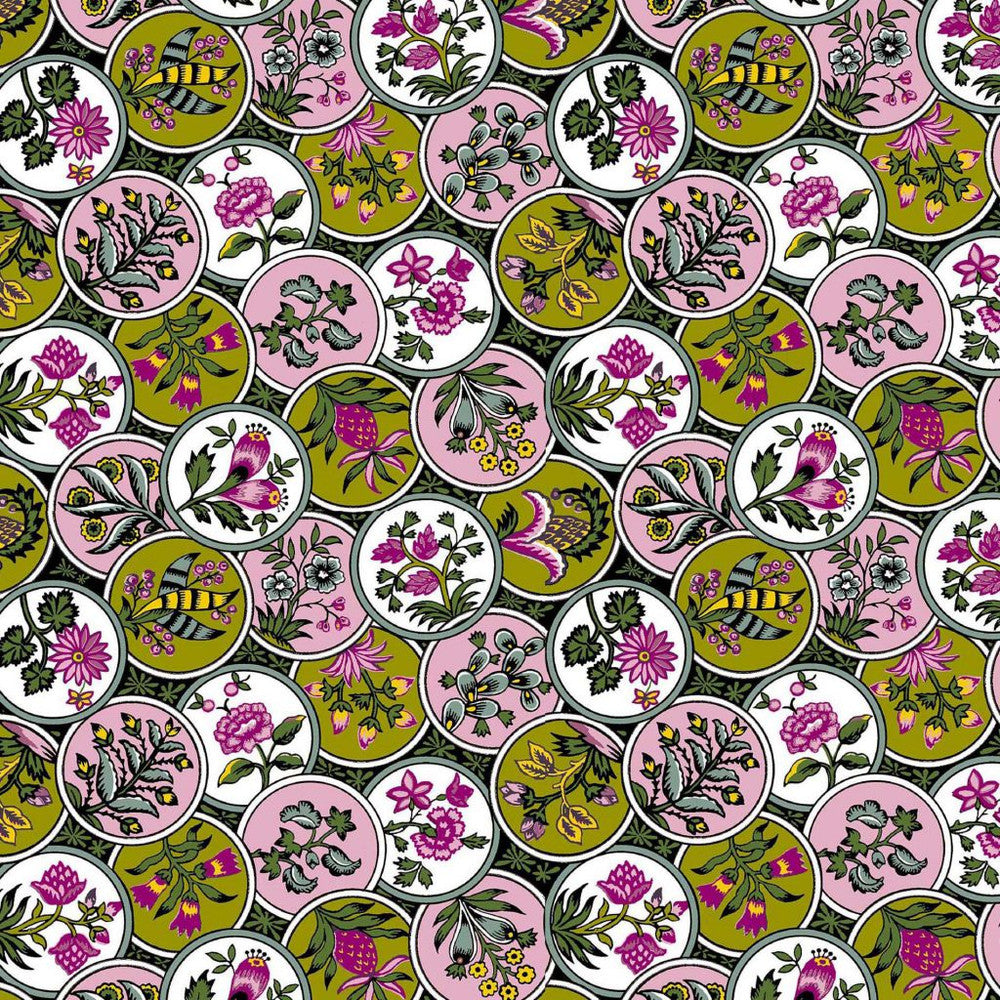 Cloisonné Peony by RM CoCo Fabric