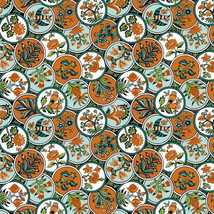 Cloisonné Tidal Pool by RM CoCo Fabric ColorWorks Fall 2021 RM Studio See Sample 0 Horizontal: 6.75 and Vertical: 6.75 0 - Fabric Carolina -