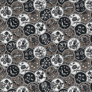 Cloisonné Charcoal by RM CoCo Fabric