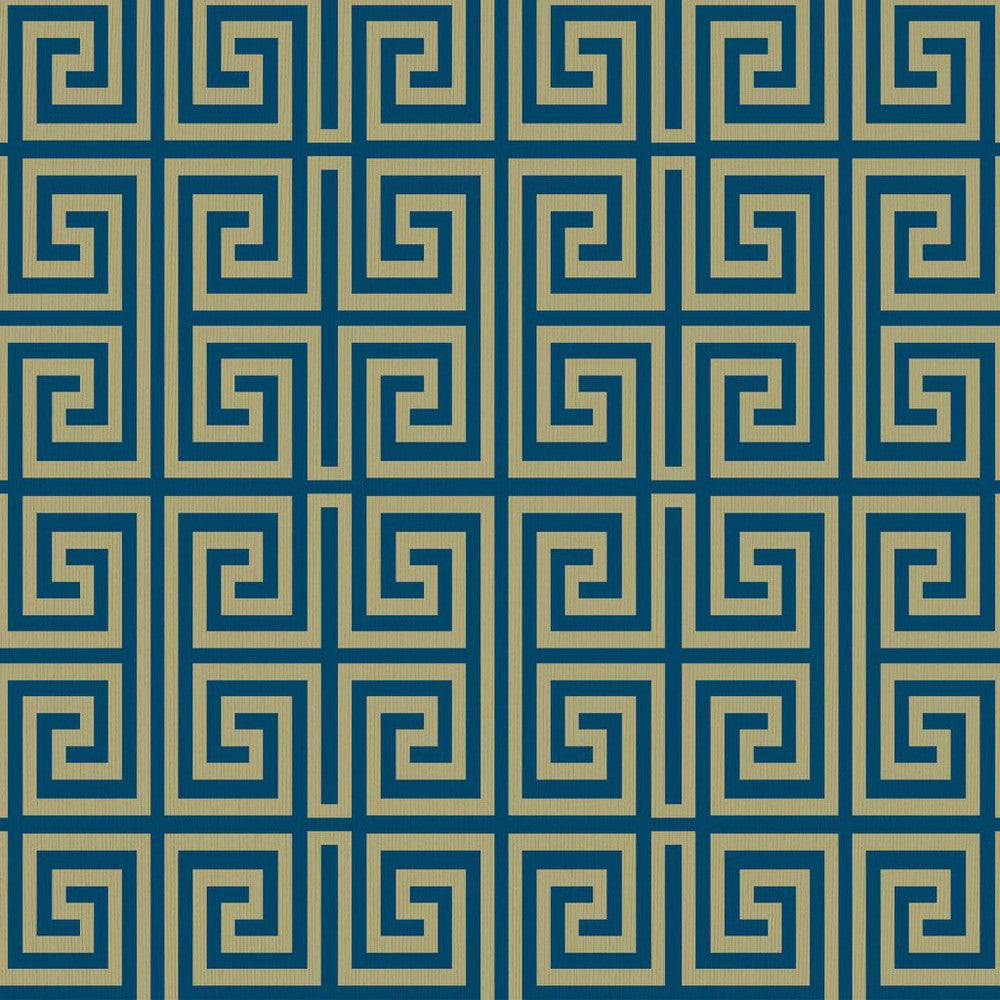 Emperor's Fret Blue Stone by RM CoCo Fabric ColorWorks Fall 2021 RM Studio See Sample 0 Horizontal: 4.5 and Vertical: 4.5 0 - Fabric Carolina -