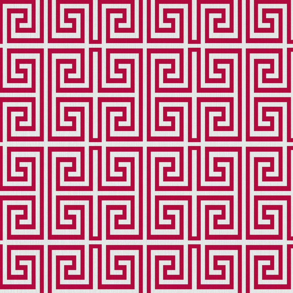 Emperor's Fret Lacquer Red by RM CoCo Fabric ColorWorks Fall 2021 RM Studio See Sample 0 Horizontal: 4.5 and Vertical: 4.5 0 - Fabric Carolina -