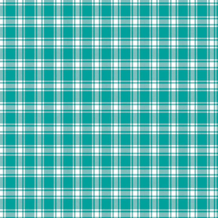 Geneviève Check Aegean by RM CoCo Fabric