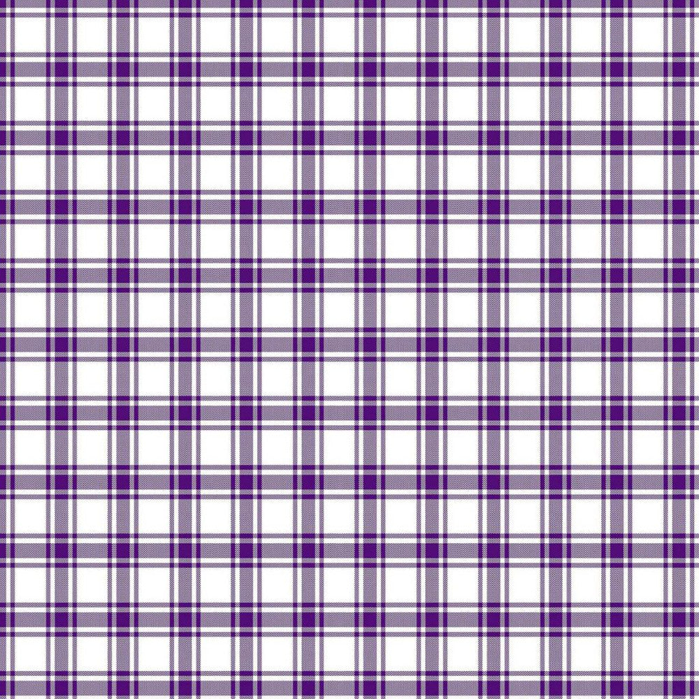 Geneviève Check Amethyst by RM CoCo Fabric