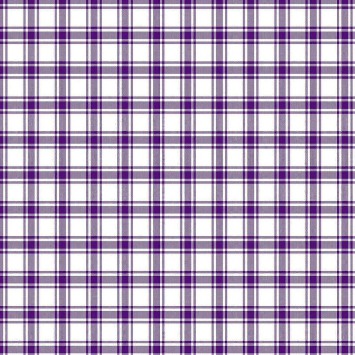 Geneviève Check Amethyst by RM CoCo Fabric