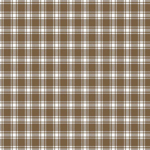 Geneviève Check Chestnut by RM CoCo Fabric