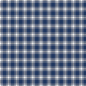 Geneviève Check Cobalt by RM CoCo Fabric