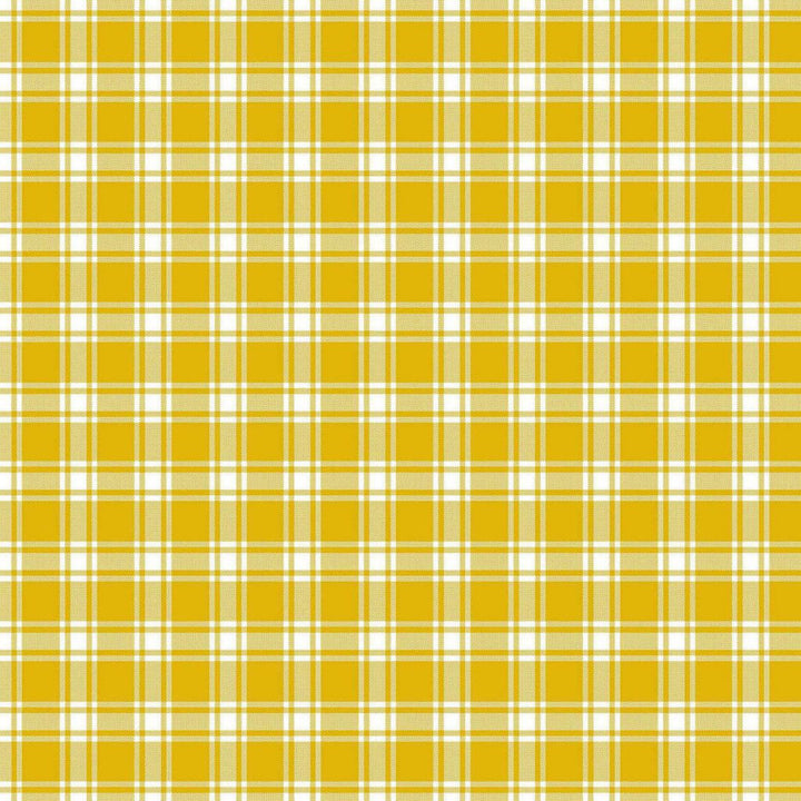Geneviève Check Forsythia by RM CoCo Fabric