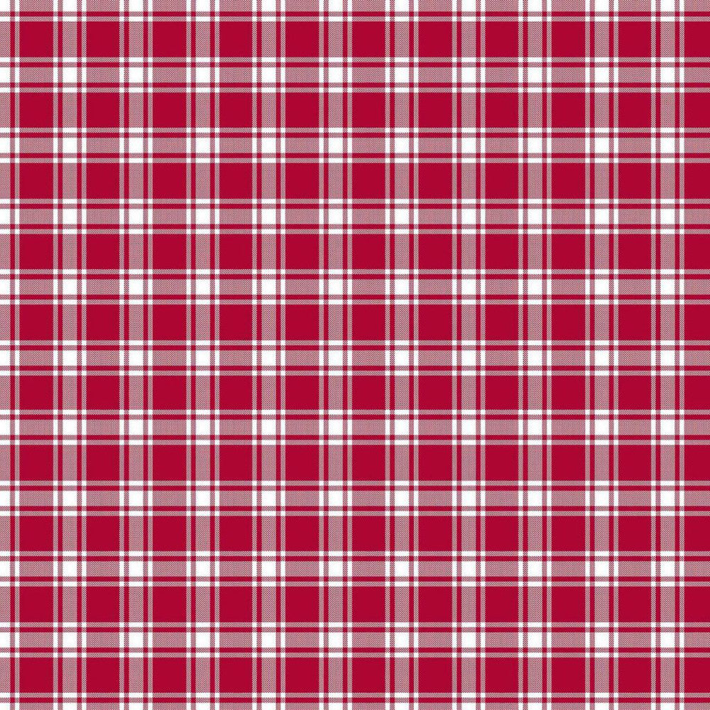 Geneviève Check Garnet by RM CoCo Fabric
