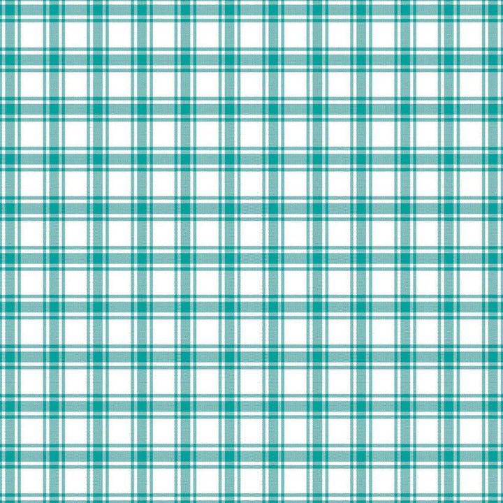 Geneviève Check Sea Glass by RM CoCo Fabric