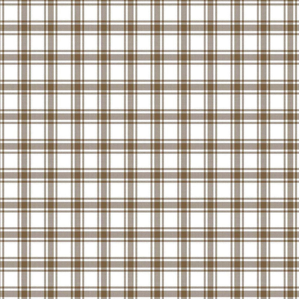 Geneviève Check Toffee by RM CoCo Fabric