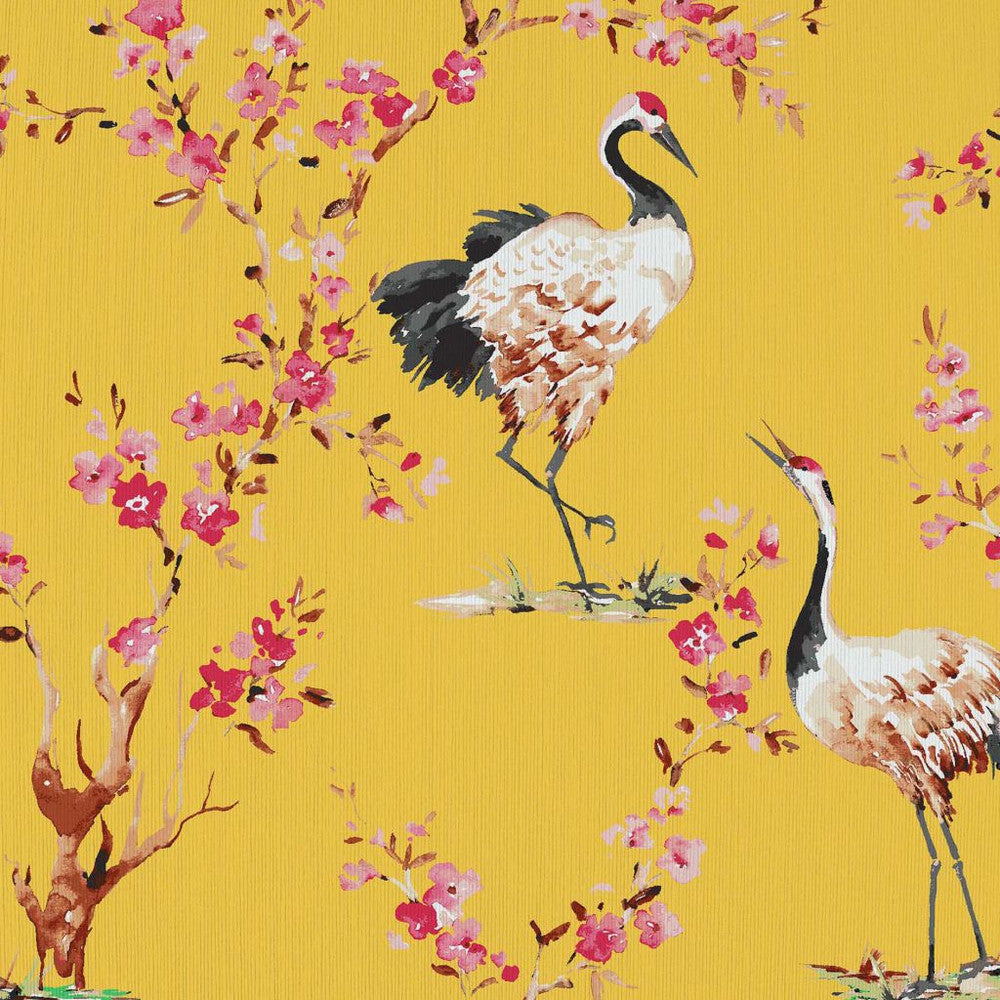 Manchurian Imperial Yellow by RM CoCo Fabric ColorWorks Fall 2021 RM Studio See Sample 0 Horizontal: 27 and Vertical: 27 0 - Fabric Carolina -
