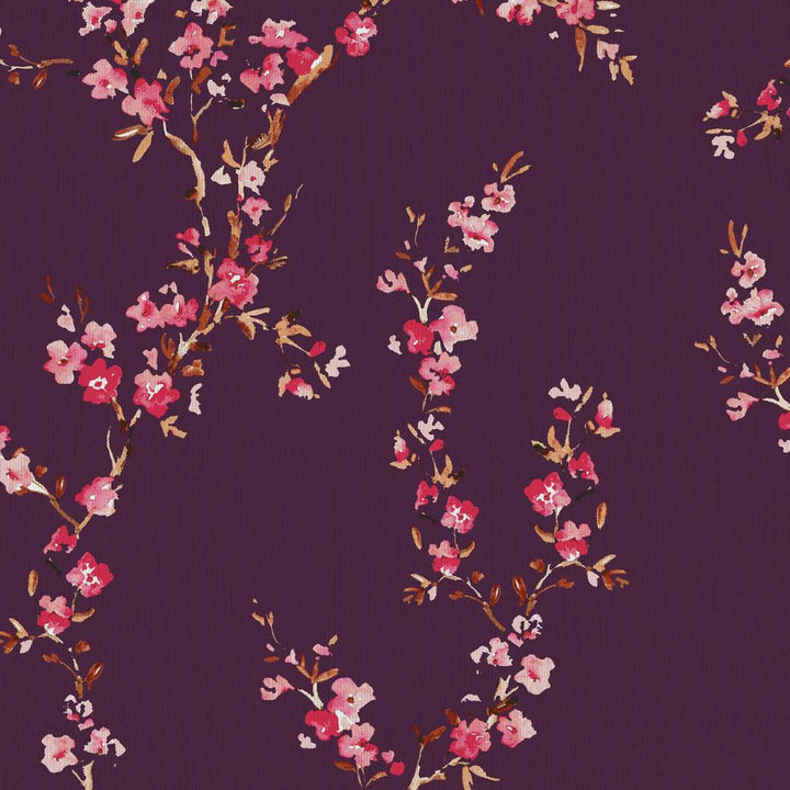 Manchurian Blossoms Plum by RM CoCo Fabric ColorWorks Fall 2021 RM Studio See Sample 0 Horizontal: 27 and Vertical: 27 0 - Fabric Carolina -