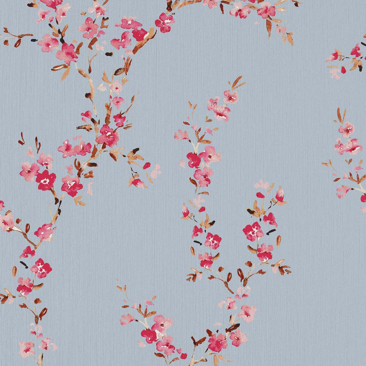 Manchurian Blossoms Wedgewinkle by RM CoCo Fabric