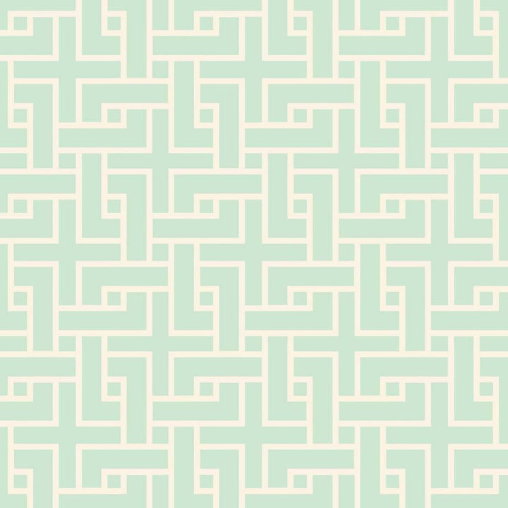 Manchurian Fret Mint by RM CoCo Fabric ColorWorks Fall 2021 RM Studio See Sample 0 Horizontal: 3 and Vertical: 3 0 - Fabric Carolina -