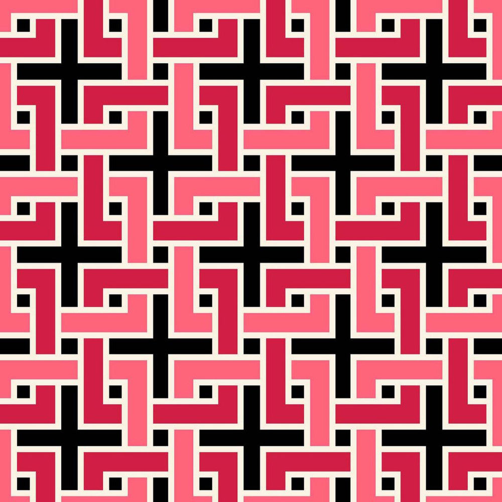 Manchurian Fret Onyx by RM CoCo Fabric
