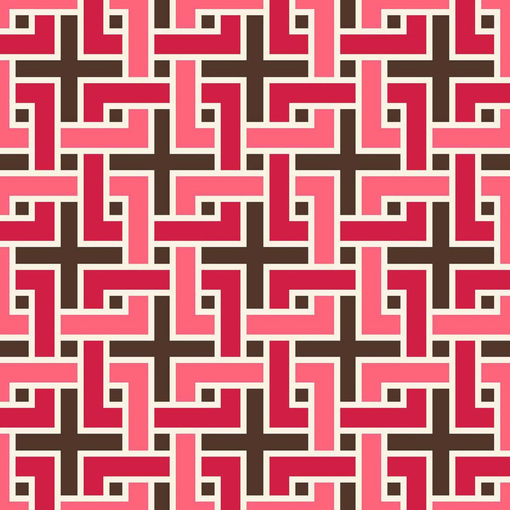 Manchurian Fret Ganache by RM CoCo Fabric