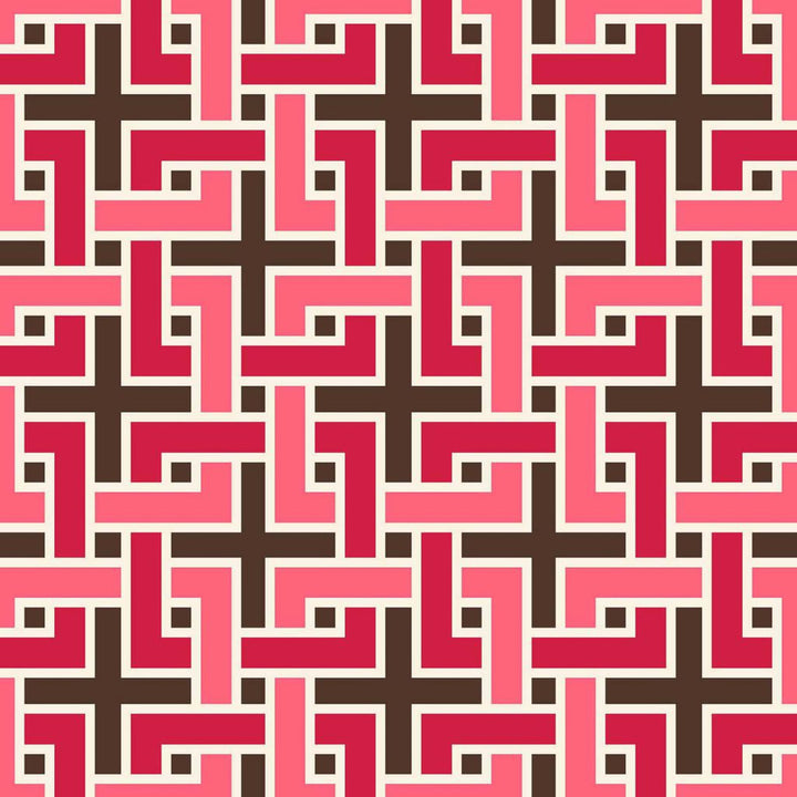 Manchurian Fret Ganache by RM CoCo Fabric