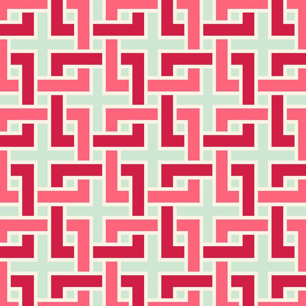 Manchurian Fret Celadon by RM CoCo Fabric ColorWorks Fall 2021 RM Studio See Sample 0 Horizontal: 3 and Vertical: 3 0 - Fabric Carolina -