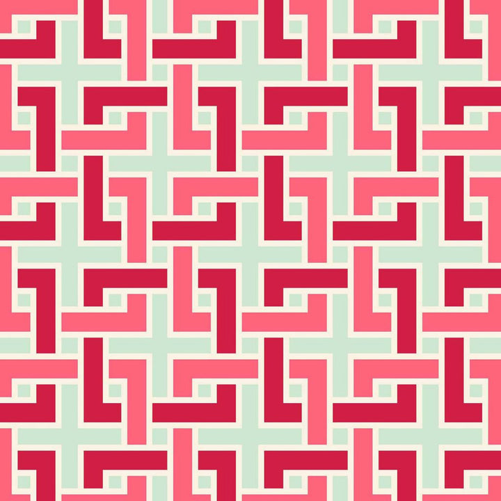 Manchurian Fret Celadon by RM CoCo Fabric ColorWorks Fall 2021 RM Studio See Sample 0 Horizontal: 3 and Vertical: 3 0 - Fabric Carolina -