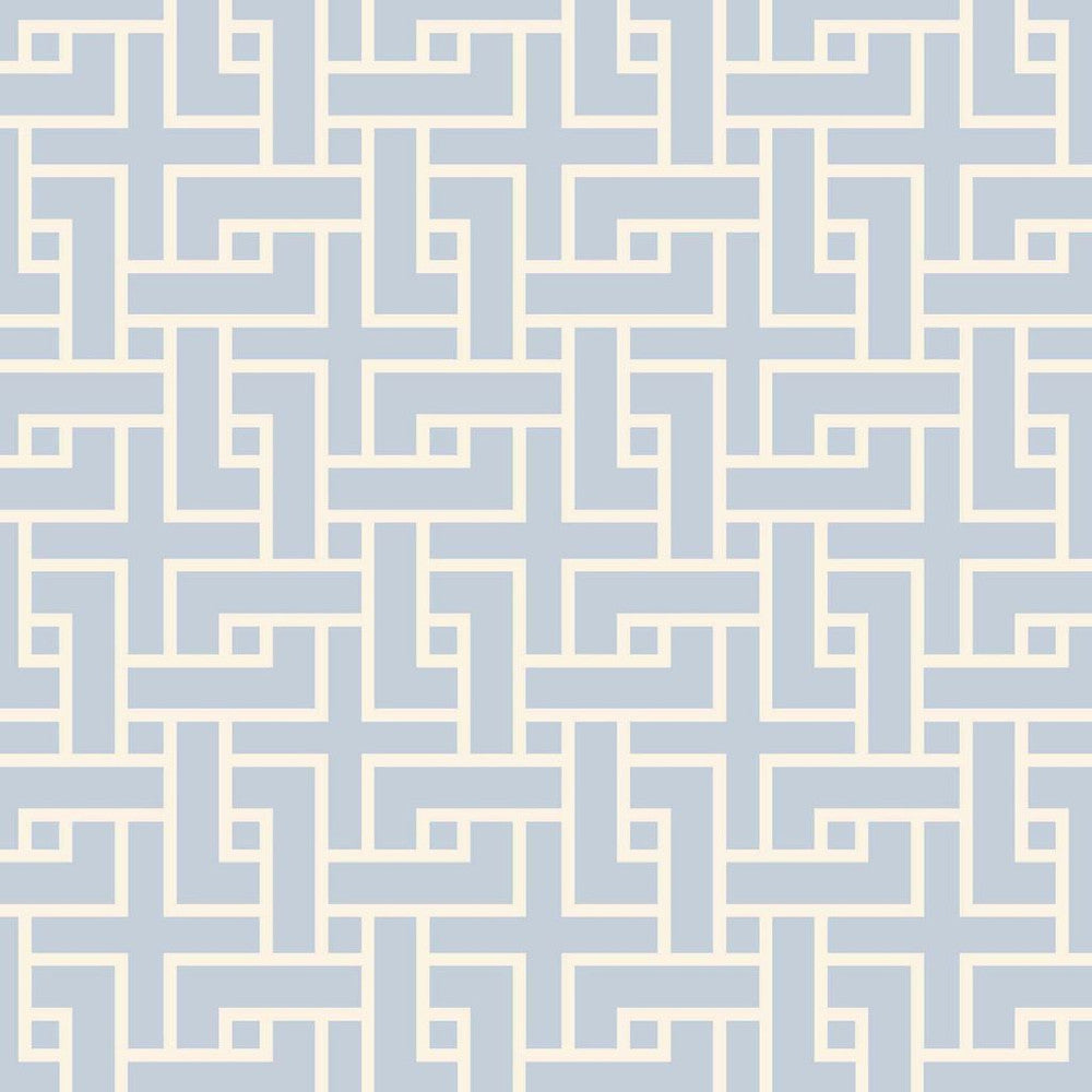 Manchurian Fret Sky by RM CoCo Fabric