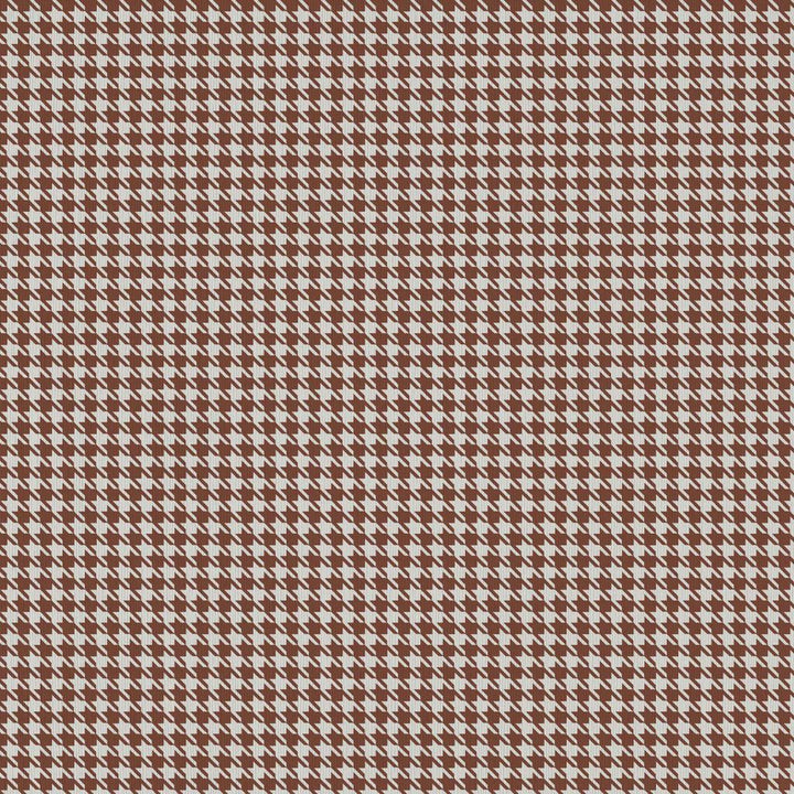 Sherlock Houndstooth Chestnut by RM CoCo Fabric