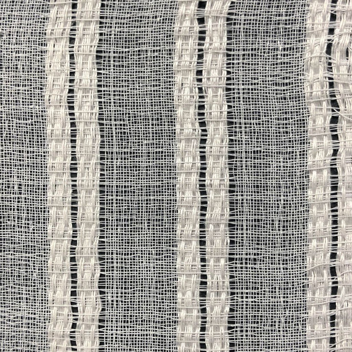 Between The Lines Wide-Width Sheer Alabaster by RM CoCo Fabric Room With A View 100% Polyester See Sample 0 Horizontal: 0.25 and Vertical: 0.8 118 - Fabric Carolina -