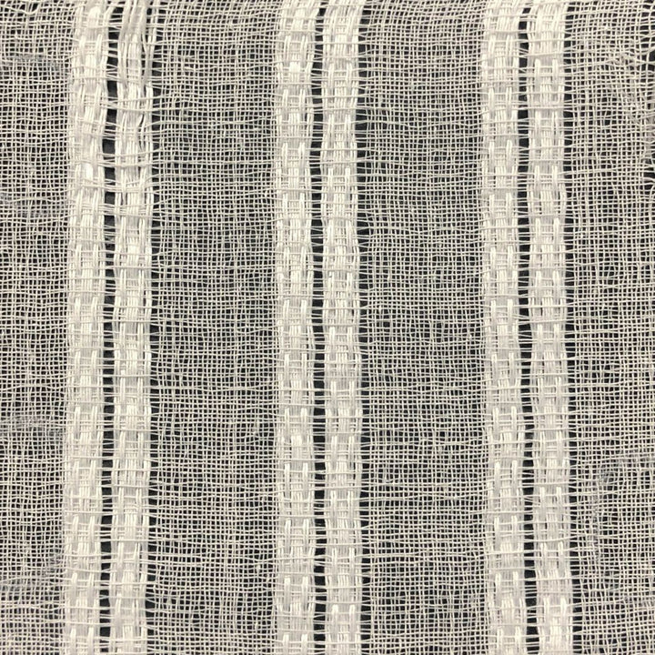 Between The Lines Wide-Width Sheer Chalk by RM CoCo Fabric