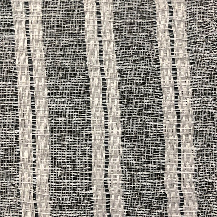 Between The Lines Wide-Width Sheer Silver Oak by RM CoCo Fabric