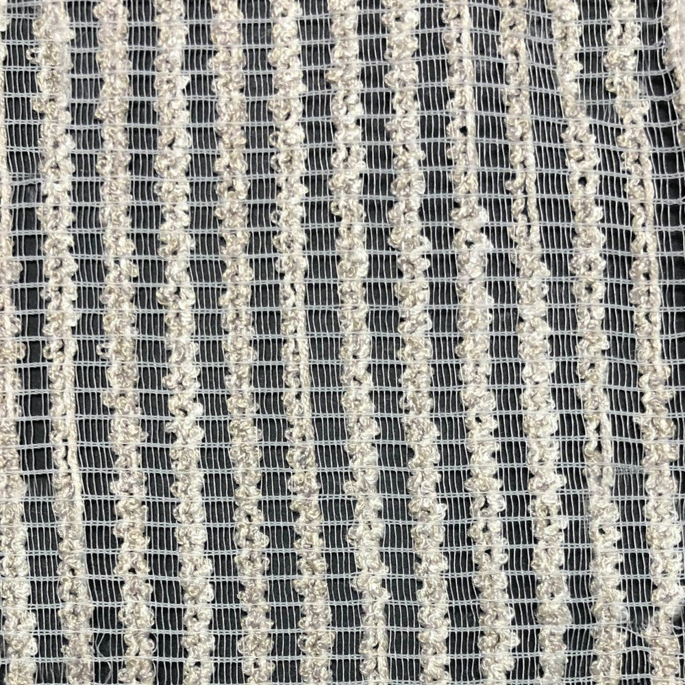 Gauze Stripe Wide-Width Sheer Candlelight by RM CoCo Fabric