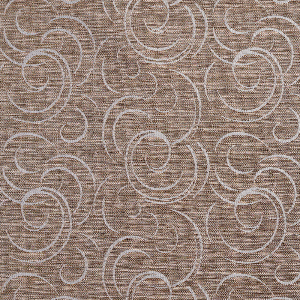 1642 Sand Swirl by Charlotte Fabric Modern Tapestry 100% Woven Polyester Asia Exceeds 200,000 Wyzenbeek Rubs (Heavy Duty) Horizontal: 9.5" x Vertical: 14" 54 Inches - Fabric Carolina -