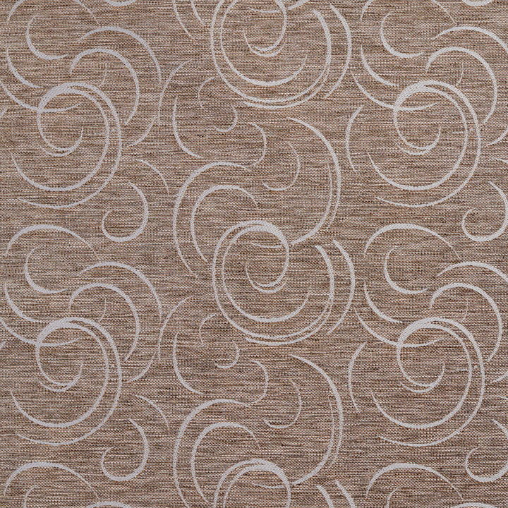 1642 Sand Swirl by Charlotte Fabric Modern Tapestry 100% Woven Polyester Asia Exceeds 200,000 Wyzenbeek Rubs (Heavy Duty) Horizontal: 9.5" x Vertical: 14" 54 Inches - Fabric Carolina -