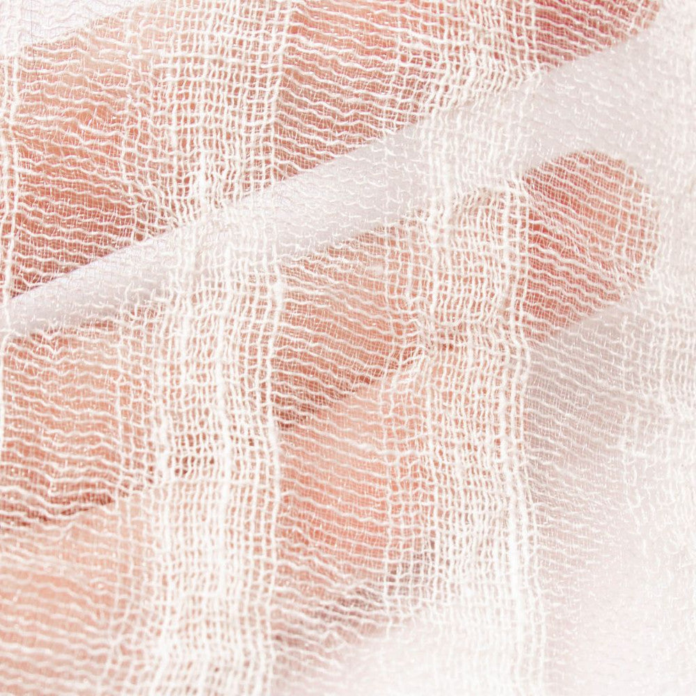 Painterly Stripe Wide-Width Sheer Frost by RM CoCo Fabric Room With A View 82% Polyester 18% Cotton See Sample 0 Horizontal: 0.5 and Vertical: 0 118 - Fabric Carolina -