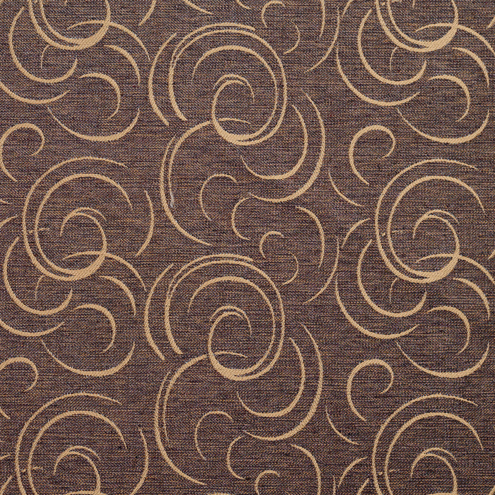 1643 Java Swirl by Charlotte Fabric Modern Tapestry 100% Woven Polyester Asia Exceeds 200,000 Wyzenbeek Rubs (Heavy Duty) Horizontal: 9.5" x Vertical: 14" 54 Inches - Fabric Carolina -