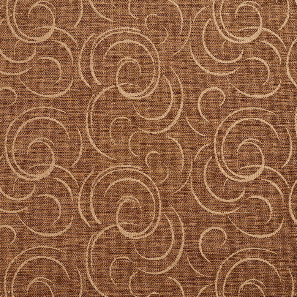 1644 Harvest Swirl by Charlotte Fabric Modern Tapestry 100% Woven Polyester Asia Exceeds 200,000 Wyzenbeek Rubs (Heavy Duty) Horizontal: 9.5" x Vertical: 14" 54 Inches - Fabric Carolina -