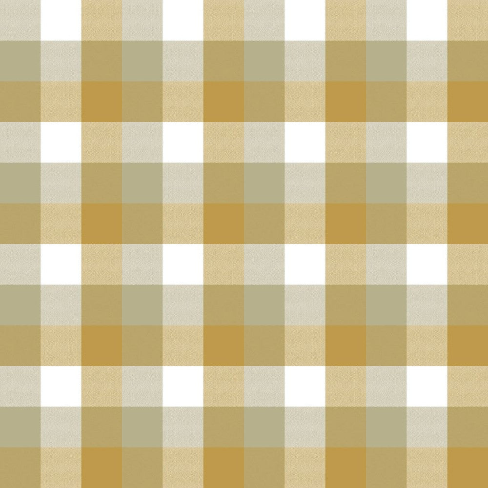 Alsace Check Goldenrod by RM CoCo Fabric