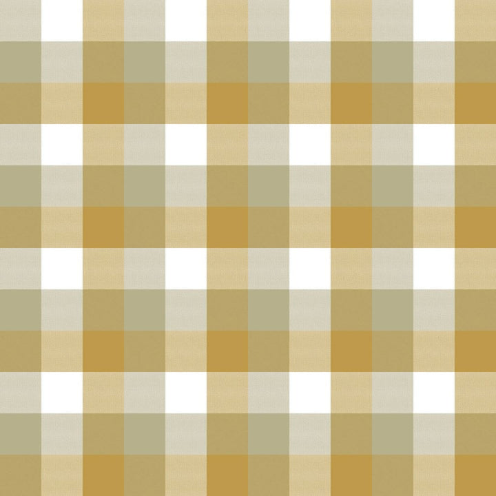 Alsace Check Goldenrod by RM CoCo Fabric